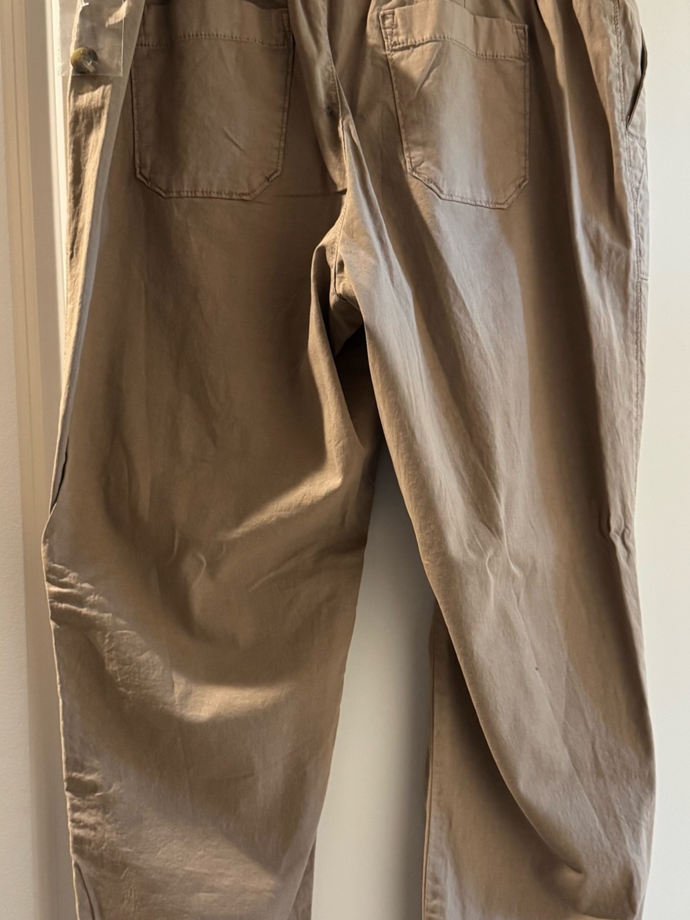 Sonoma Beige Drawstring Jogger Pants - Picture 5 of 7